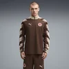 PUMA FC St. Pauli Quarter-Zip Slim Warm-Up Top Men, Clothing, Espresso Brown/White, S