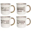 Excellent Houseware Komplet 4 kameninastih skodelic, 200 ml