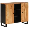 Komoda s 2 vrata 90 x 33 x 75 cm od masivnog drva bagrema
