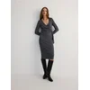 Reserved - LADIES` DRESS - srednjesivo - 514BM-85M