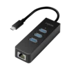 Logilink USB 3.2 Gen 1 Hub, 3-port, USB type C - Gigabit Ethernet