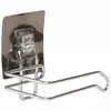 TENDANCE DRZAC TOALET PAPIRA 8X13X10,5CM NA LEPLJENJE HROM