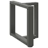 Noge za klub stolić T-oblika 2 kom antracit 50x25x(42-43) cm čelik