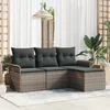 Set sofe s jastukom 4 pcs Siva poliratan