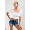 Trendyol Milla Ženska bluza Tbess25Bz00000, Bela