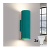 Brilagi - LED zidno svetlo CRESTO 2xGU10/10W/230V 20 cm tirkizno
