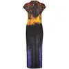 Desigual Cocktail obleka Psicho Animal 26SWVK41 Pisana Slim Fit
