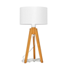 Stona lampa ALBA 1xE27/15W/230V bela/hrast
