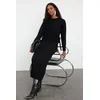 Trendyol Black Knitwear Cardigan Dress Bottom-Top Set