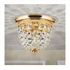 Orion DLU 1840/26 - kristalno plafonsko svetlo PLAFOND, 1xE27/40W/230V, prečnik 26 cm, zlatno