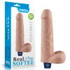 LoveToy Real Softee Rechargeable Vibrating Dildo 9 Flesh