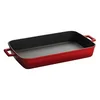 Cast iron tray, 29 x 21 cm, Red - LAVA