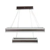 LED prigušiva luster na sajli LED/113W/230V 3000K braon