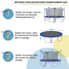 Northix Zaščitna mreža za trampolin O 487 cm za nadomestno mrežo za vrtne trampoline