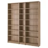 BILLY Komb.biblioteke s dodat. elementima, im. hrastovine, 200x28x237 cm