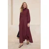 Trendyol Modest Ženska haljina Tctss26Eb00041, Ljubičasta