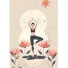 Plakat 30x40 cm Joga meditacija zen narava čuječnost