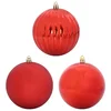 Set božićnih kuglica XXL 4 pcs Crvena Plastika