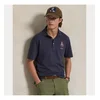 Polo Ralph Lauren za moške. 710P00083001 Bear Custom Slim Pique Polo Bear Custom Slim Polo Blue (S), Modra, Priložnostno, Bombaž,