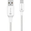 Tactical Stitch Thread pleten USB-A v USB-C kabel bele barve dolžine 30cm
