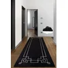 Conceptum Hypnose Tepih Square, 80x300cm, Crno-beli
