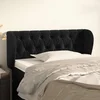 vidaXL Vzglavje z ušesi črno 103x23x78/88 cm žamet