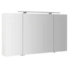 MIRRÓ ogledalna omarica z lučko LED, 3x vrata, 120x70x16cm, bela - Bela - 120x70x16 cm - Sapho - MIRRÓ - 24 - MDF/laminat - 1200 - 700 - 160 - IP44 - 791 - 10 - LED - 14