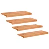 vidaXL Stopnice 4 kos 80 x 25 x 2 cm Lak Trda bukovina