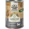 Wildes Land Mokra pasja hrana - čista jagnjetina z oljem žafranike - 400 g