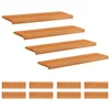 Vidaxl Stopnice 12 kos 100 x 30 x 2 cm Svetlo rjava Trda bukovina