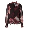YAS Bluza YASFlow rjava / čokolada / kapučino