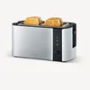 Severin AT2590 toaster z dolgima režama (4 rezine), 1400 W, inox/črn