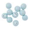 Lesene kroglice 2,5 cm - paket 10 kosov | Različne barve | Light Blue