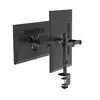 Gembird MA-D2-03 * Gembird Podesivi dupli stoni držač za monitor, tilt, 17-32, 2x9kg, Crni (1849)