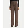 Weekend Max Mara Hlače iz tkanine Editta 2625786012 Rjava Regular Fit