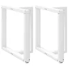 Noge za blagovaonski stol T-oblika 2 kom Bijele 70x35x(72-73) cm Čelik