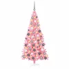 Božićno drvce s 300 LED svjetlima Ružičasta 180 cm PVC