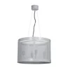 Luster na sajli DRUM 4xE27/60W/230V