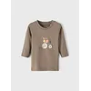 NAME IT Bluza 13206871 Rjava Regular Fit