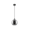 Luster na sajli 1xE27/60W/230V, prečnik 20 cm, crna