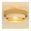Plafonski luster WENTA 1xE27/60W/230V, prečnik 50 cm, juta/bež