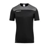 UHLSPORT Funkcionalna majica siva/črna/bela