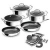 Berlinger Haus Set posuđa Eternal Collection BH-8959, 8 komada, Srebrni