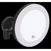 X-ROUND BLACK kozmetično ogledalo na tečajih LED, dia. 200 mm, črna mat barva - Črna - Sapho - X-ROUND - 24 - Medeninasti - 365 - Kozmetično ogledalo - Krožni - 200 - 14