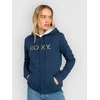 Roxy Itia Sherpa Logo Half-Zip Sweater mood indigo