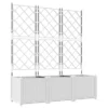 Vrtna saksija 3 pcs Bijeli 120 x 40 x 143 cm Plastika
