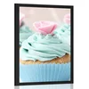 Plakat barvni slastni kolački - 40x60 white