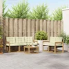 Set vanjskih sofa s jastukom 6 pcs Bijela i krem