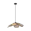 Osram - Luster na sajli DECOR RATTAN 1xE27/15W/230V prečnik 58 cm bež/crna