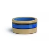 Beeztees Mačja skleda STRIPES modra 11,5cm